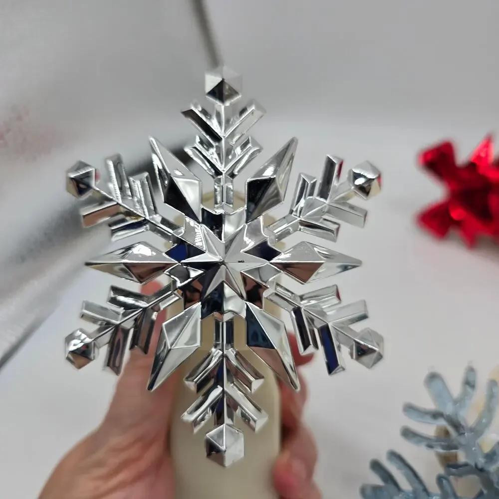 Bath Body Works Wallflower Plugin LOT (5) Christmas Snowflakes Reindeer Ornament